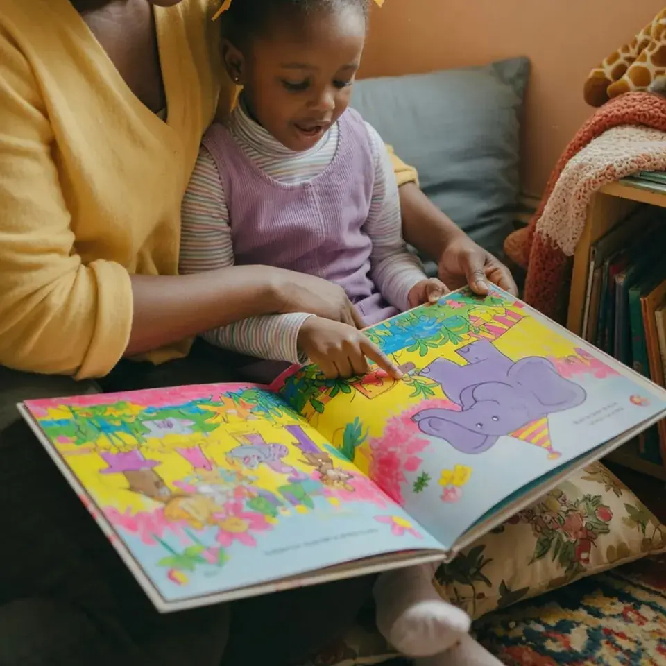 A child reading a picture book — Liftoff ABA in New Jersey